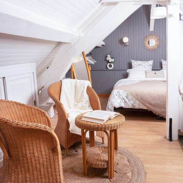 Chambre Douceur Romantique, petit déjeuner inclus et climatisation réversible
